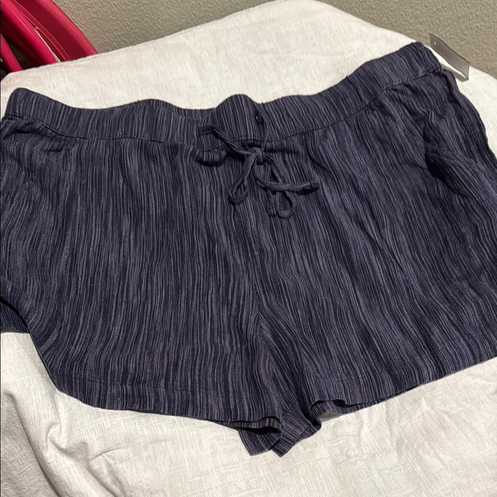 Time and Tru Blue High Waist Shorts